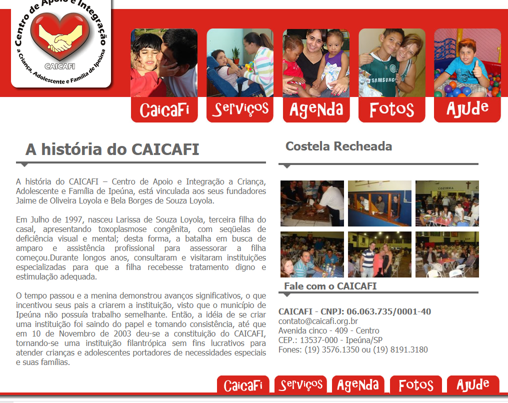 CAICAFI – Centro de Apoio e Integraçao a Criança, Adolescente e Família de Ipeúna